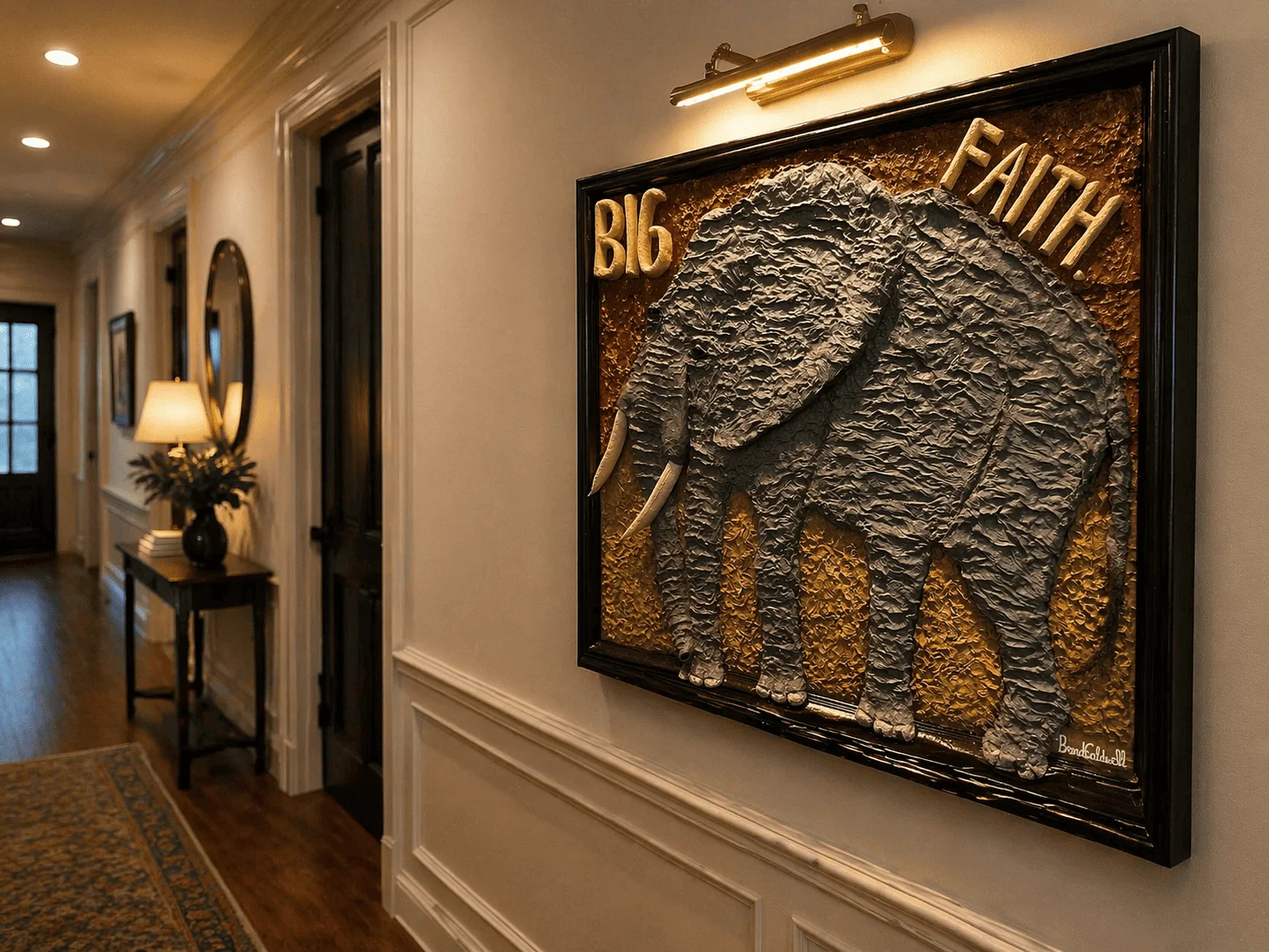 Big Faith - Never Before Seen 3D Sculpted Art by Dr. Brenda Caldwell
